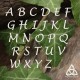 Alphabet pour personnaliser votre marque-page médiéval et artisanal en cuir avec votre initiale