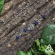 Tiare féerique médiévale Kalya volutes elfiques et Triquetra noeud celtique bijou de front art nouveau Lapis Lazuli bleu foncé