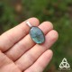 Pendentif féerique en Argent et Labradorite ovale aux reflets bleu, un fragment de magie elfique inspiré du Seigneur des Anneaux