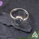 Bague intemporelle et féerique en Argent 925 et Labradorite aux beaux reflets bleu, grande taille 59, pour elfe medieval fantasy