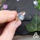 Bague intemporelle et féerique en Argent 925 et Labradorite aux beaux reflets bleu, grande taille 59, pour elfe medieval fantasy