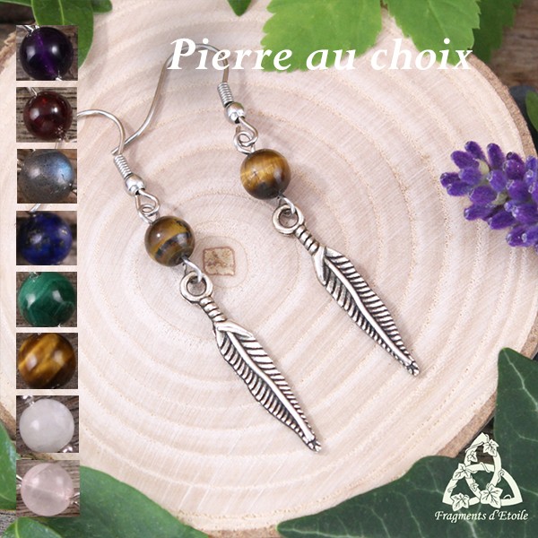 Boucles D'oreilles Clips Skalli Paris - Métal Blanc Et Pierre Mauve - Créateur Français - Occasion