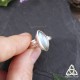 Bague féerique en Argent 925 et Labradorite en forme d'amande aux beaux reflets bleu Taille 55, pour cadeau