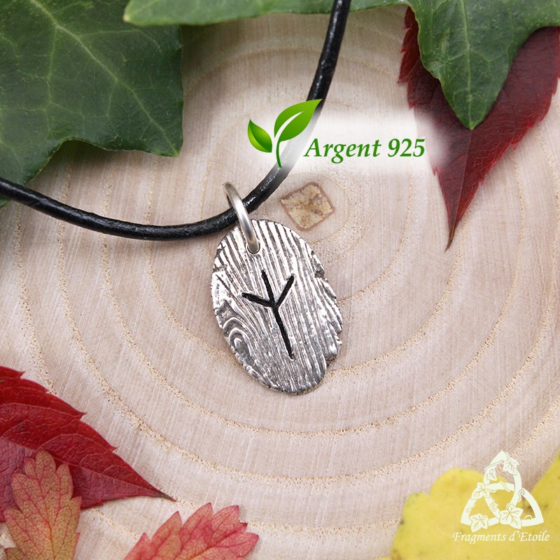 Pendentif Irminsul Yggdrasil Rune Viking Pentacle Païen
