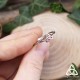 Bague réglable médiéval fantasy ornée d'une triquetra celtique argentée, pour mariage elfique ou  féerique