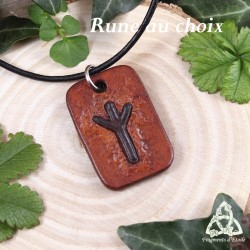 Collier en cuir Gaeldyr Rune