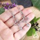Boucles d'oreilles Illyn, à l'échelle sur main de femme, boucles pendantes longues et légères, mariage médiéval elfique