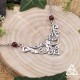 Collier Demriyel - vue de côté, style médiéval fantasy, bijou pour mariage féerique