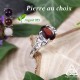 Bague celtique Ceangal en argent 925 avec avec Pierre gemme naturelle, bijou pour mariage médiéval fantasy
