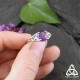 Bague Ceangal - vue rapprochée sur l'Améthyste, bijou elfique inspiré du Seigneur des Anneaux