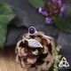 Bague réglable Kiarnen en argent 925 et Améthyste violette - vue principale du bijou, style médiéval fantasy