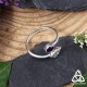 Bague réglable Kiarnen en argent 925 et Améthyste violette - vue du dessus qui montre le bijou en entier
