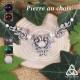 Collier plastron Altariel avec pierre naturelle au choix - bijou artisanal style médiéval fantasy et elfique
